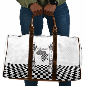 Prince Hall Affiliated Freemasonry Travel Bag Classic Masonic Pillars Boaz Jachin Checkerboard Africa Map