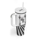 Prince Hall Affiliated Freemasonry Tumbler With Handle Classic Masonic Pillars Boaz Jachin Checkerboard Africa Map