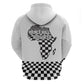 Prince Hall Affiliated Freemasonry Zip Hoodie Classic Masonic Pillars Boaz Jachin Checkerboard Africa Map