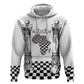 Prince Hall Affiliated Freemasonry Zip Hoodie Classic Masonic Pillars Boaz Jachin Checkerboard Africa Map