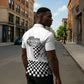 Prince Hall Affiliated Freemasonry Zipper Polo Shirt Classic Masonic Pillars Boaz Jachin Checkerboard Africa Map