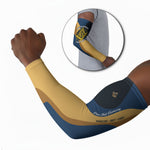 Prince Hall Freemasonry Arm Sleeves Square and Compasses Gold Blue Geometric
