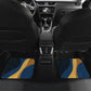 Prince Hall Freemasonry Car Mats Square and Compasses Gold Blue Geometric