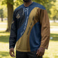 Prince Hall Freemasonry Hockey Jersey Square and Compasses Gold Blue Geometric