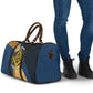 Prince Hall Freemasonry Travel Bag Square and Compasses Gold Blue Geometric