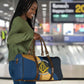 Prince Hall Freemasonry Travel Bag Square and Compasses Gold Blue Geometric