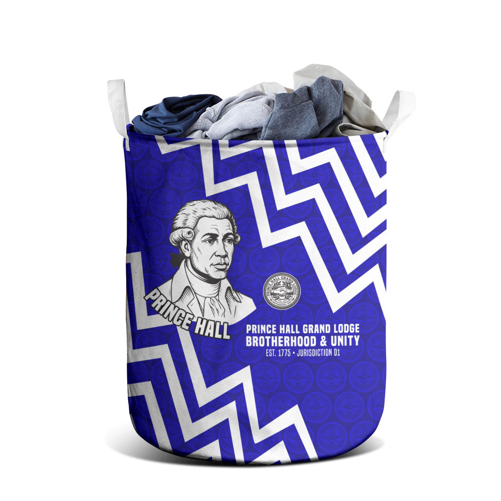 Prince Hall Grand Lodge Laundry Basket Founder Portrait Geometric Brotherhood