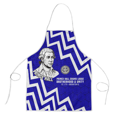 Prince Hall Grand Lodge Apron Founder Portrait Geometric Brotherhood