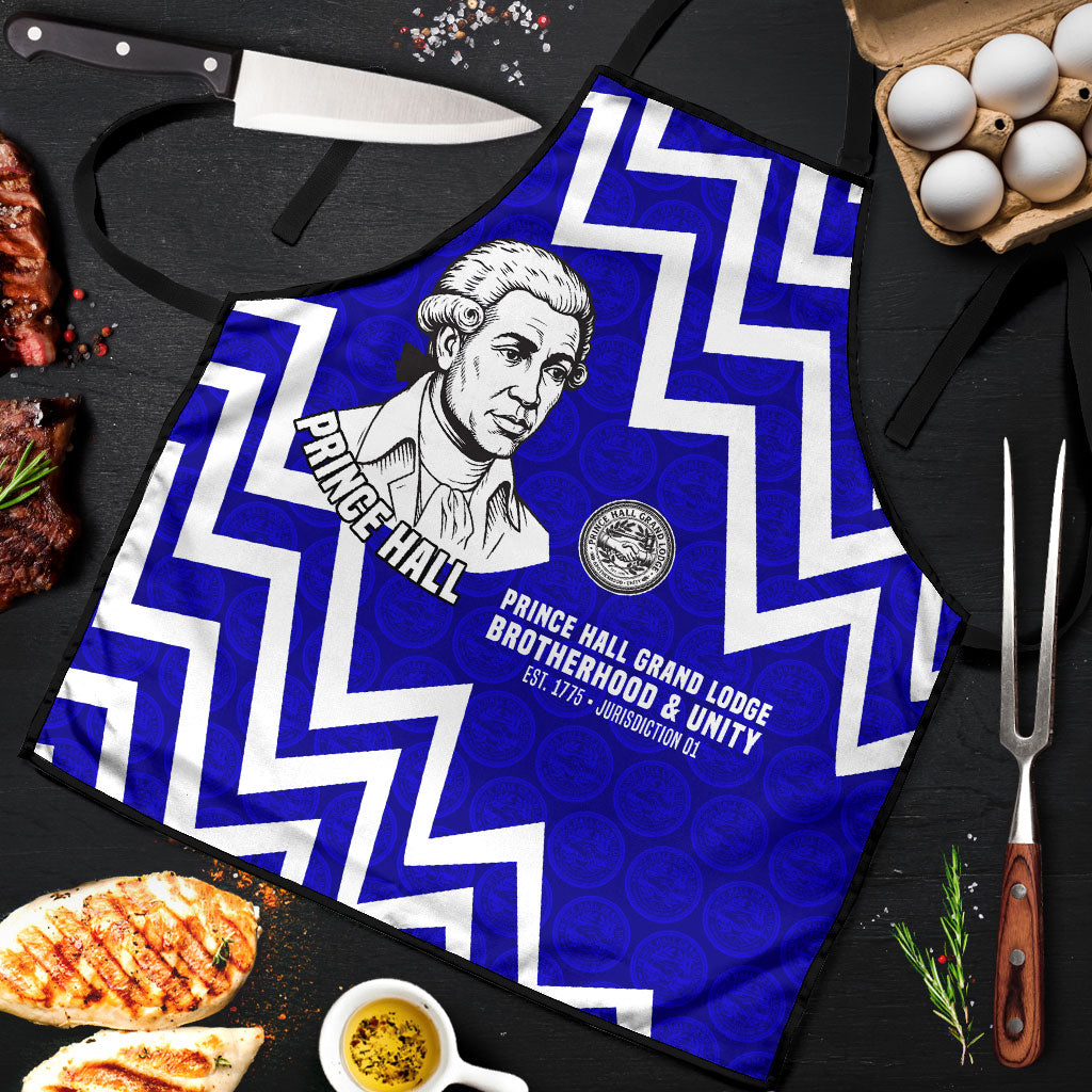 Prince Hall Grand Lodge Apron Founder Portrait Geometric Brotherhood
