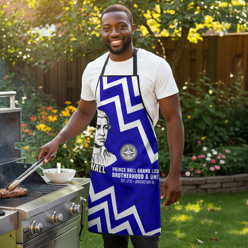Prince Hall Grand Lodge Apron Founder Portrait Geometric Brotherhood