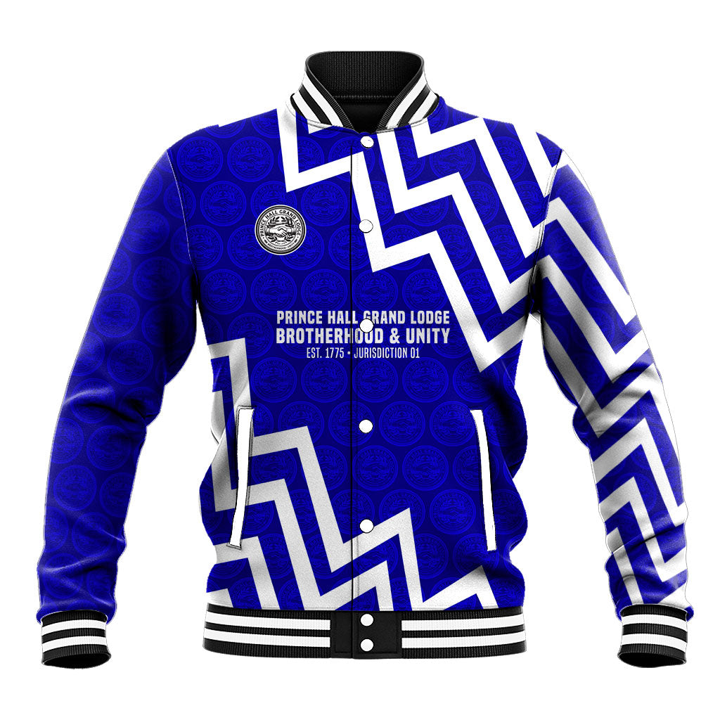 Prince Hall Grand Lodge Baseball Jacket Founder Portrait Geometric Brotherhood