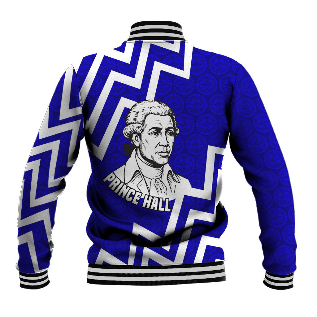Prince Hall Grand Lodge Baseball Jacket Founder Portrait Geometric Brotherhood