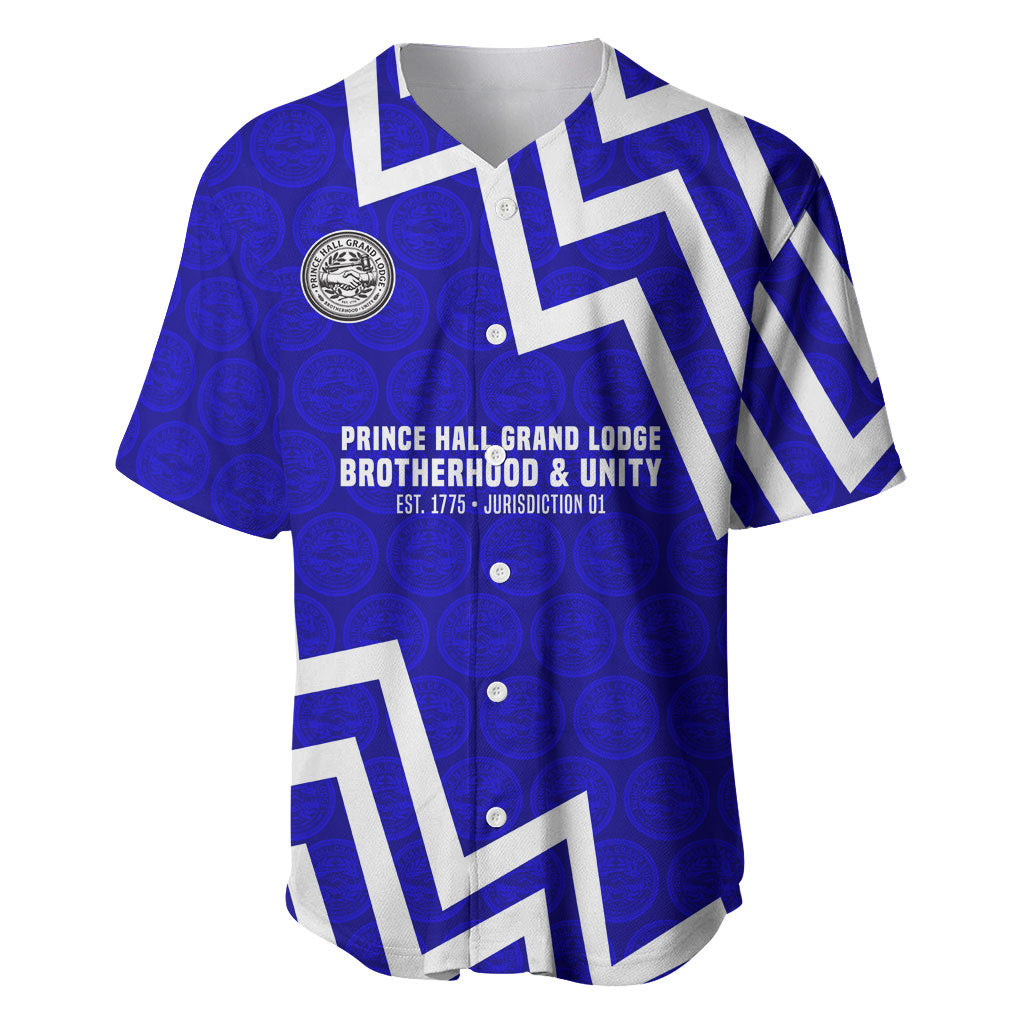 Prince Hall Grand Lodge Baseball Jersey Founder Portrait Geometric Brotherhood
