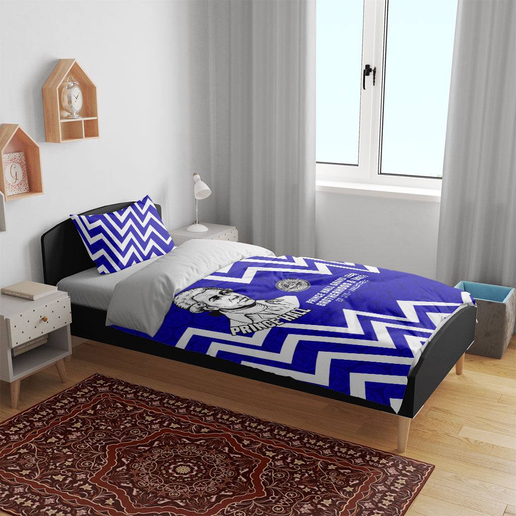 Prince Hall Grand Lodge Bedding Set Founder Portrait Geometric Brotherhood