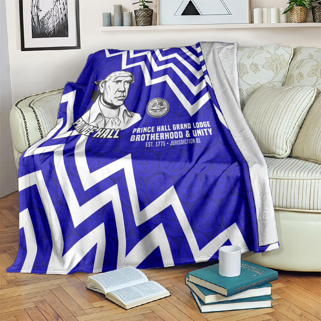 Prince Hall Grand Lodge Blanket Founder Portrait Geometric Brotherhood