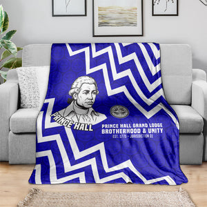 Prince Hall Grand Lodge Blanket Founder Portrait Geometric Brotherhood