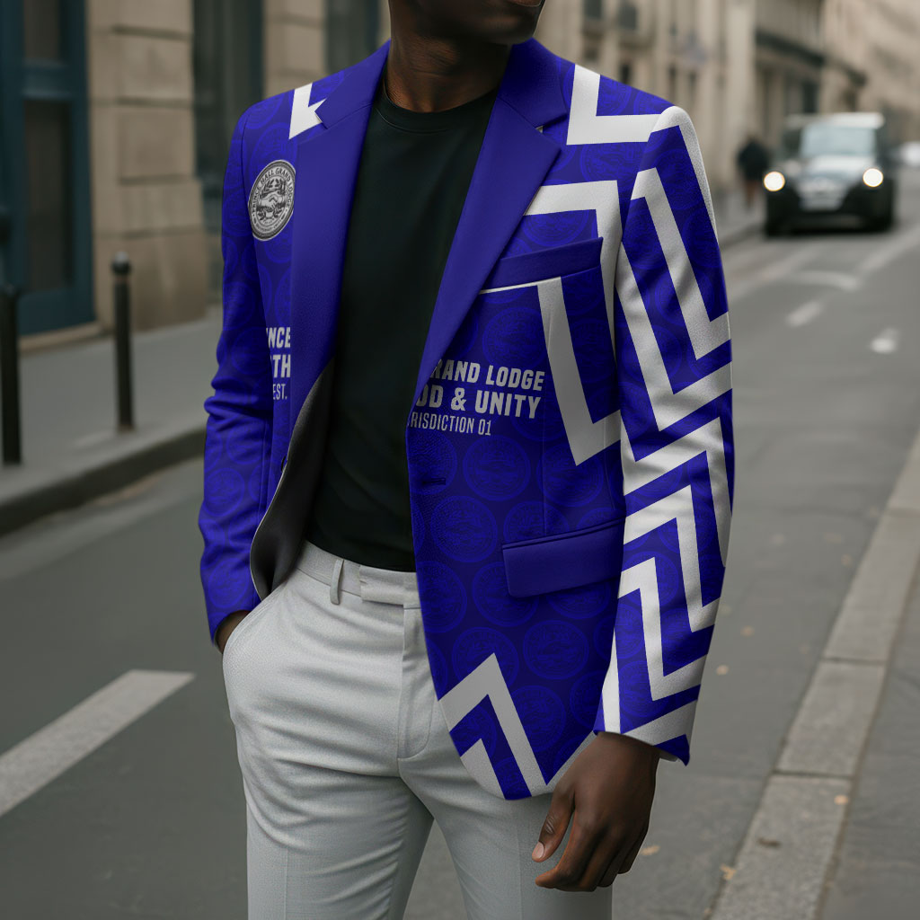 Prince Hall Grand Lodge Blazer Founder Portrait Geometric Brotherhood
