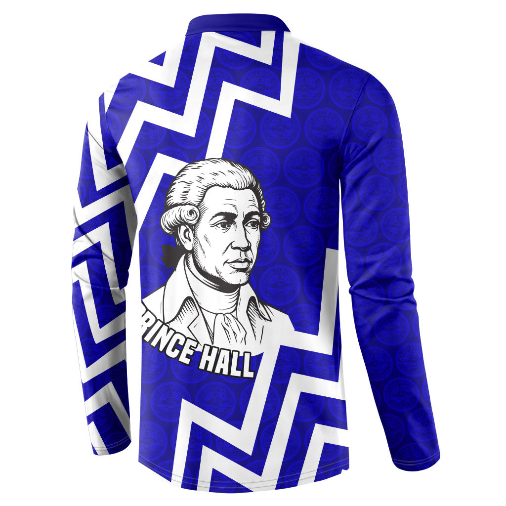 Prince Hall Grand Lodge Button Sweatshirt Founder Portrait Geometric Brotherhood