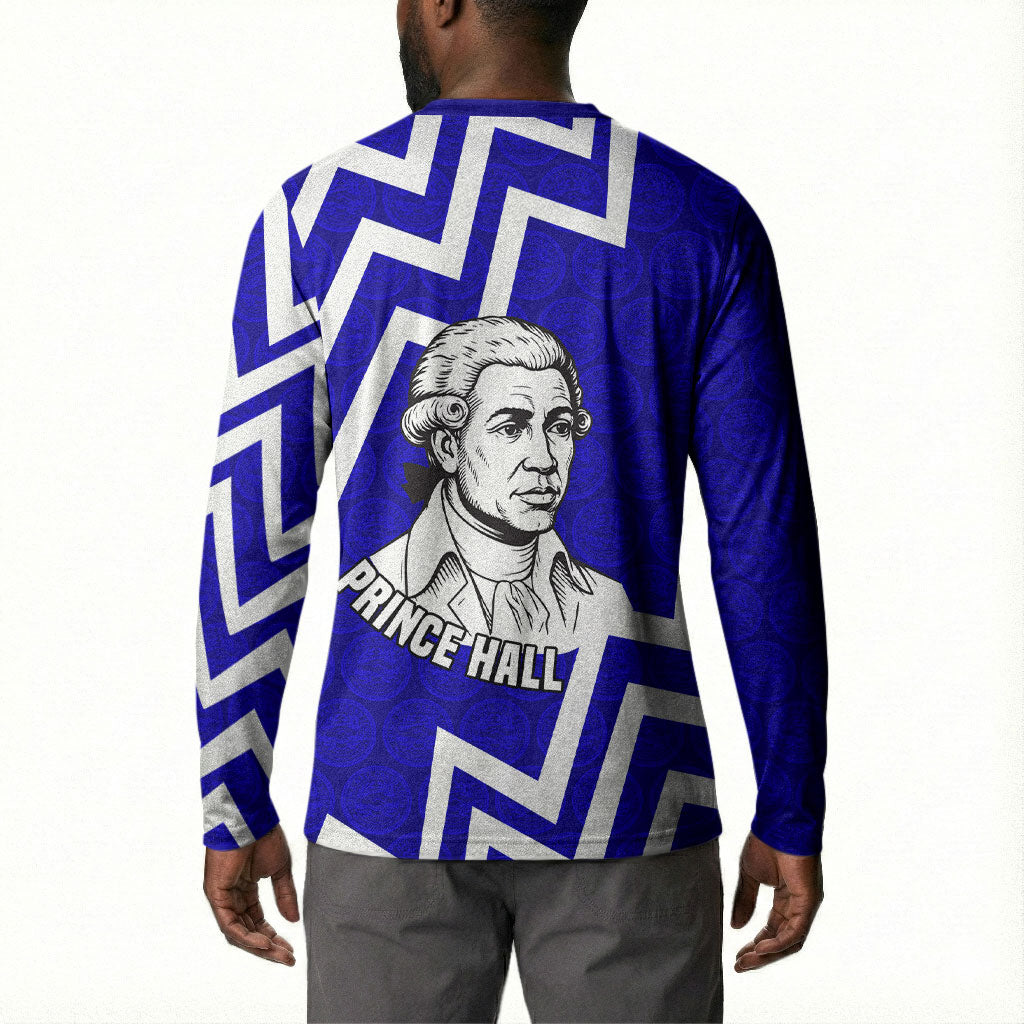 Prince Hall Grand Lodge Button Sweatshirt Founder Portrait Geometric Brotherhood