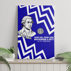 Prince Hall Grand Lodge Canvas Wall Art Founder Portrait Geometric Brotherhood