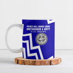 Prince Hall Grand Lodge Ceramic Mug Founder Portrait Geometric Brotherhood