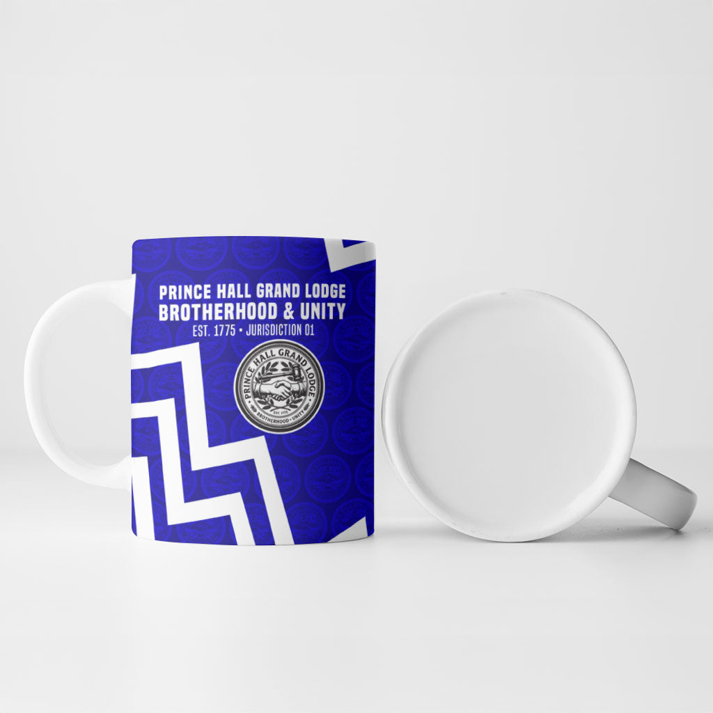 Prince Hall Grand Lodge Ceramic Mug Founder Portrait Geometric Brotherhood