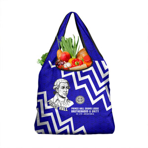 Prince Hall Grand Lodge Grocery Bag Founder Portrait Geometric Brotherhood