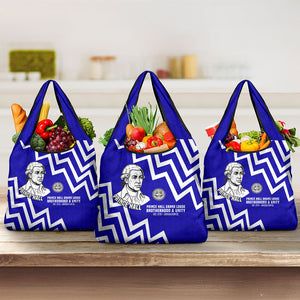 Prince Hall Grand Lodge Grocery Bag Founder Portrait Geometric Brotherhood