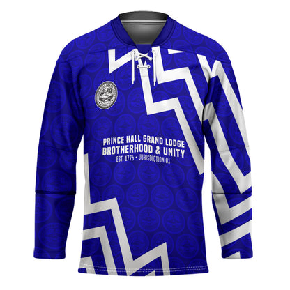 Prince Hall Grand Lodge Hockey Jersey Founder Portrait Geometric Brotherhood