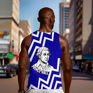 Prince Hall Grand Lodge Men Tank Top Founder Portrait Geometric Brotherhood