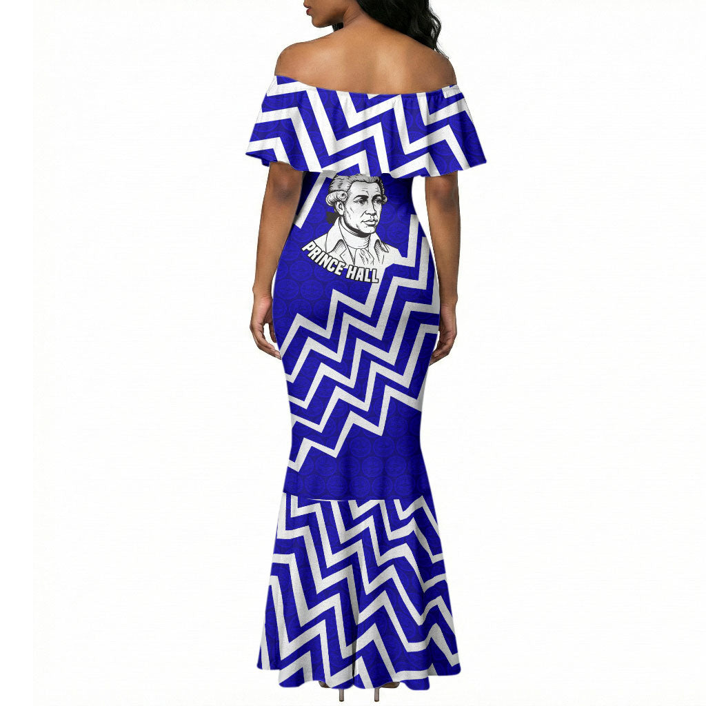 Prince Hall Grand Lodge Mermaid Dress Founder Portrait Geometric Brotherhood