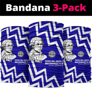 Prince Hall Grand Lodge Neck Gaiter Founder Portrait Geometric Brotherhood