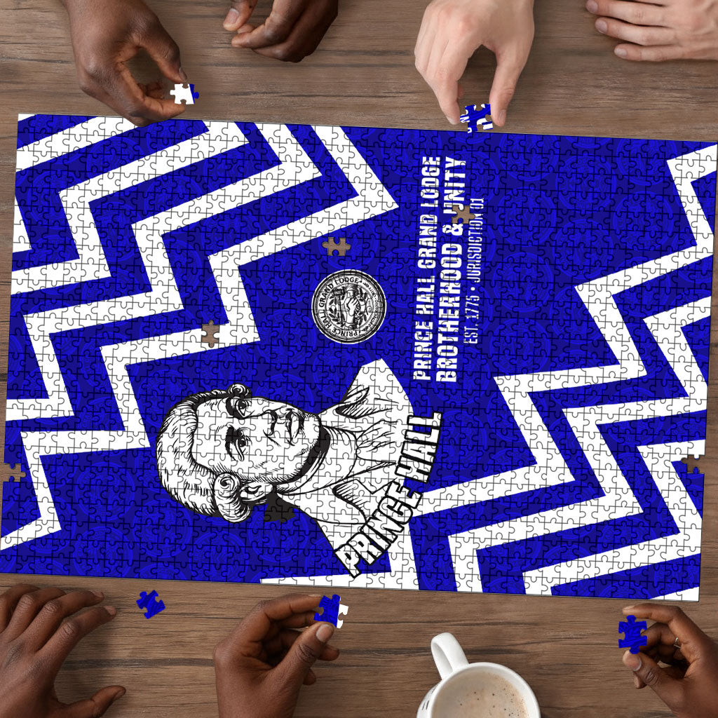 Prince Hall Grand Lodge Puzzle Founder Portrait Geometric Brotherhood