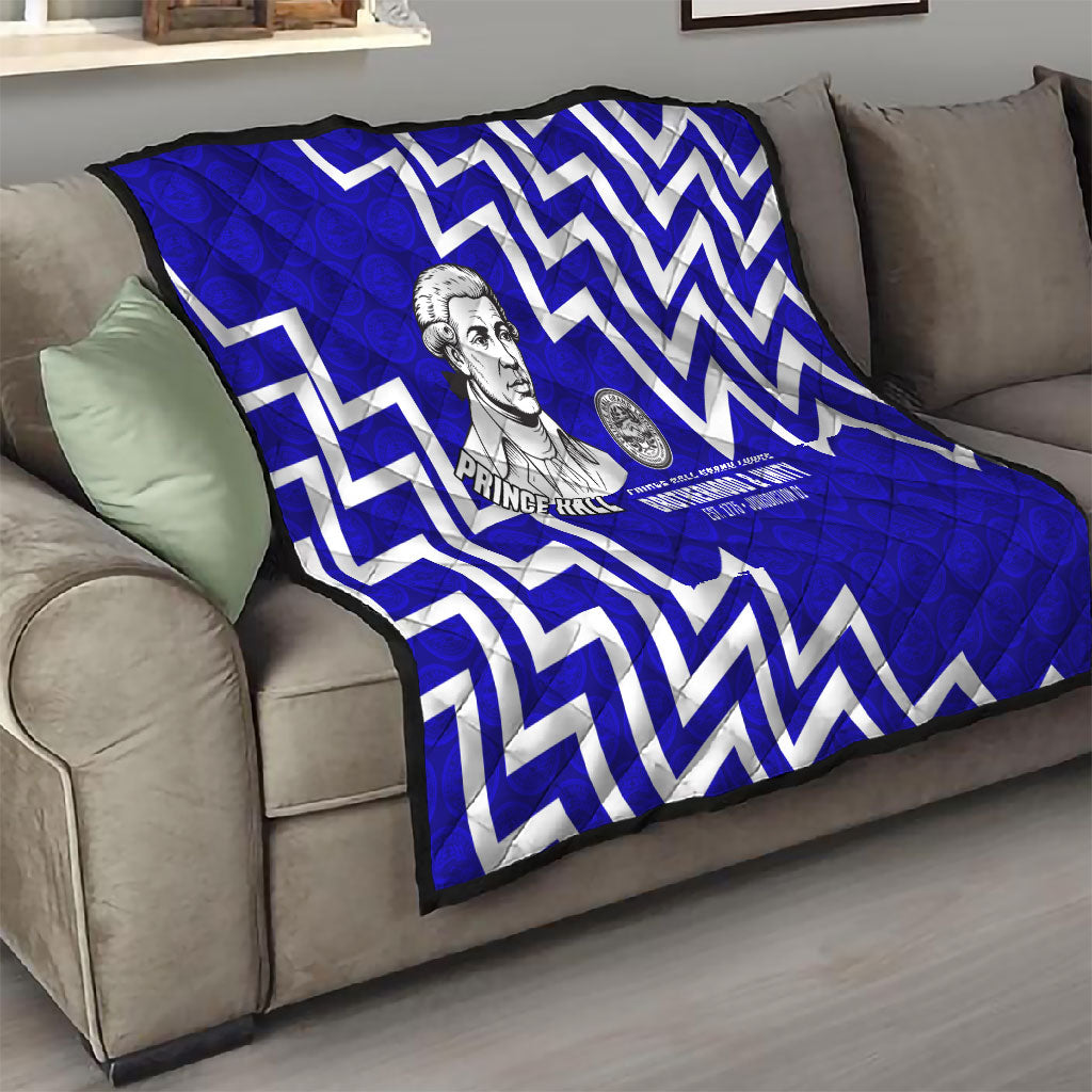Prince Hall Grand Lodge Quilt Founder Portrait Geometric Brotherhood