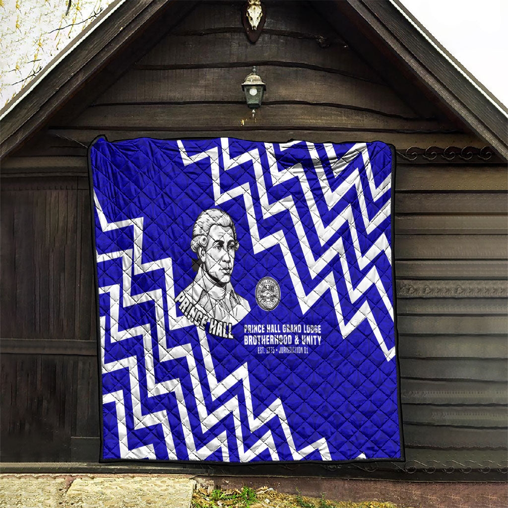 Prince Hall Grand Lodge Quilt Founder Portrait Geometric Brotherhood