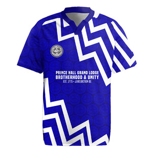 Prince Hall Grand Lodge Rugby Jersey Founder Portrait Geometric Brotherhood