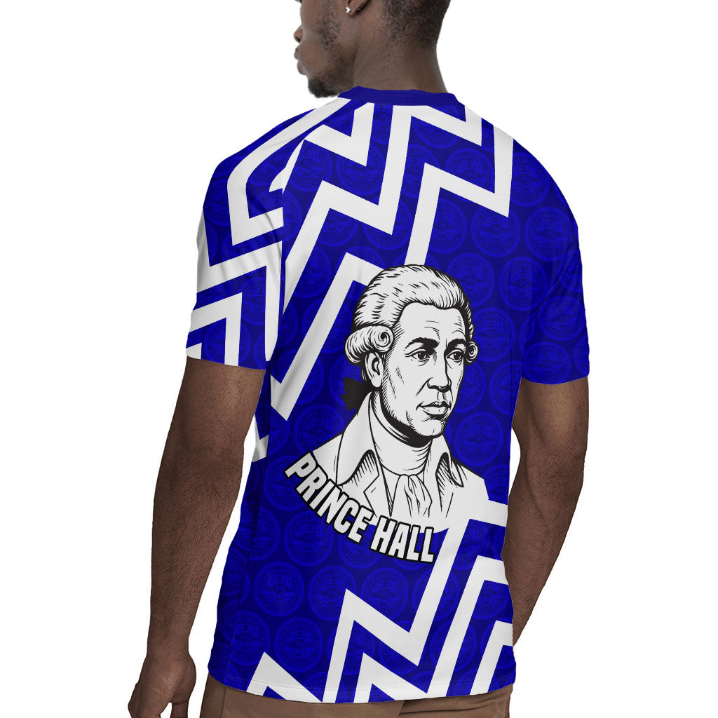 Prince Hall Grand Lodge Rugby Jersey Founder Portrait Geometric Brotherhood
