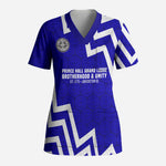 Prince Hall Grand Lodge Scrub Top Founder Portrait Geometric Brotherhood