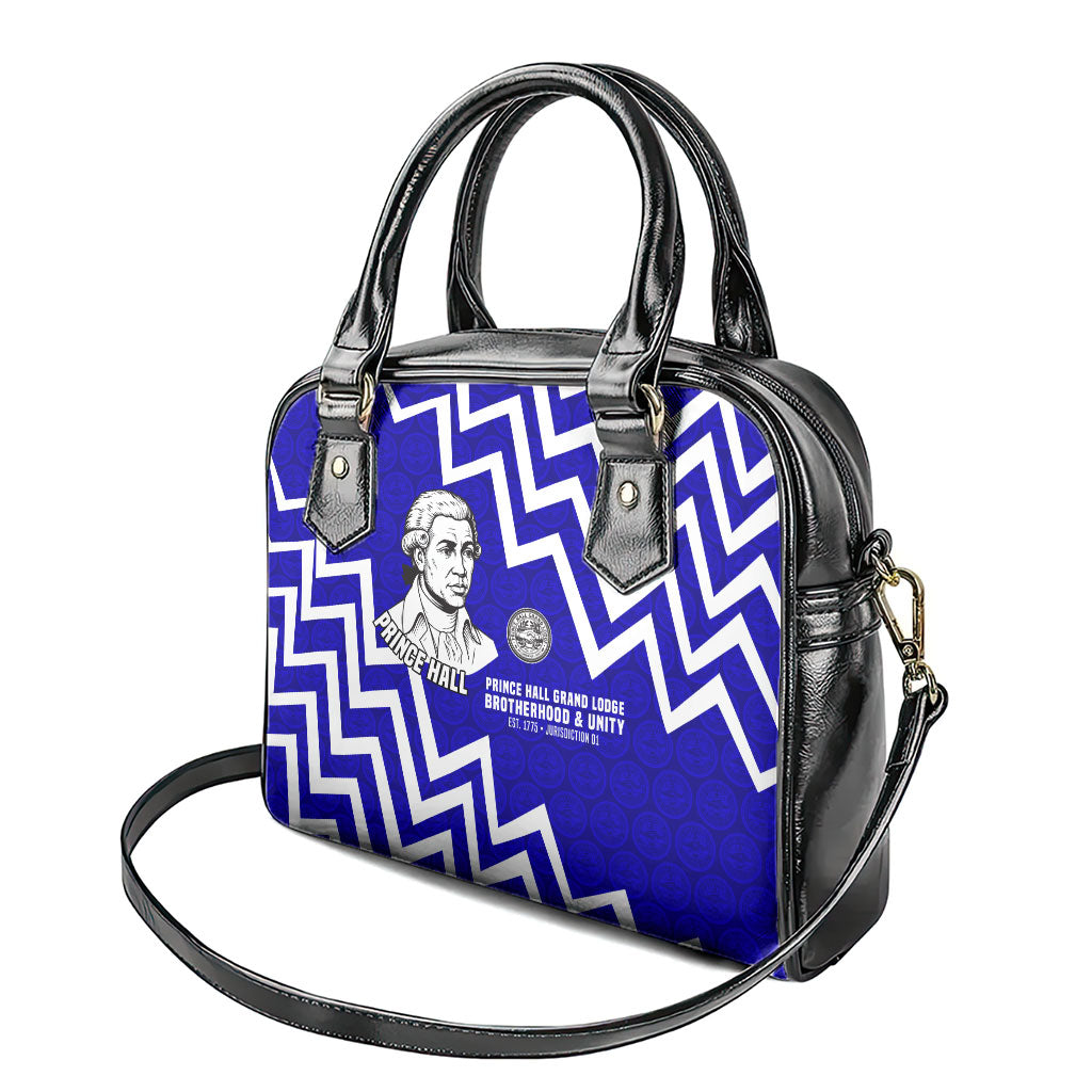 Prince Hall Grand Lodge Shoulder Handbag Founder Portrait Geometric Brotherhood