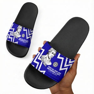 Prince Hall Grand Lodge Slide Sandals Founder Portrait Geometric Brotherhood