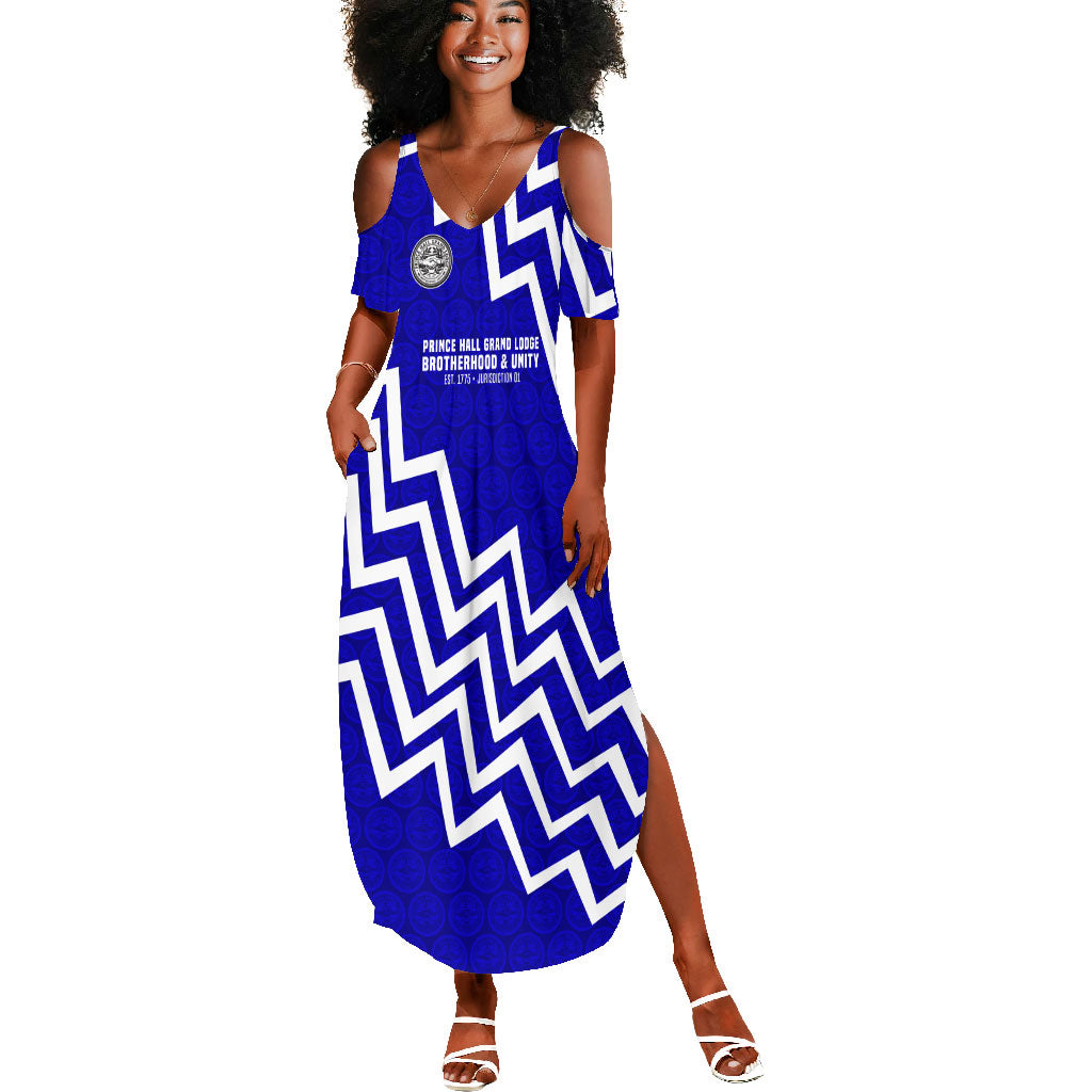 Prince Hall Grand Lodge Summer Maxi Dress Founder Portrait Geometric Brotherhood
