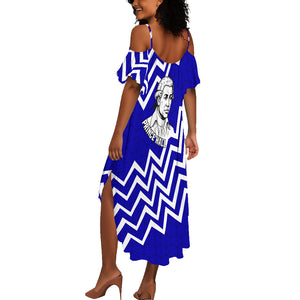 Prince Hall Grand Lodge Summer Maxi Dress Founder Portrait Geometric Brotherhood