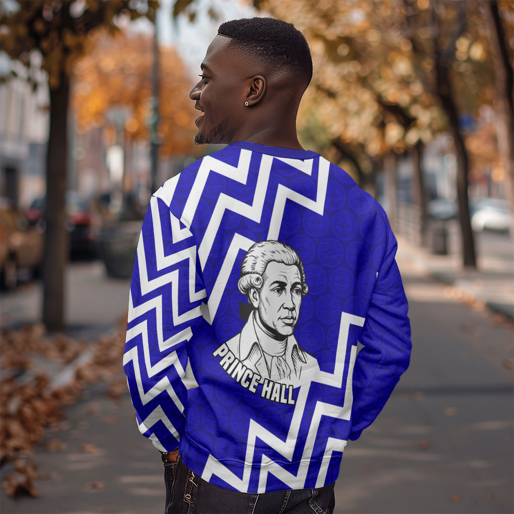 Prince Hall Grand Lodge Sweatshirt Founder Portrait Geometric Brotherhood