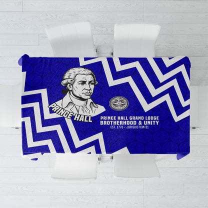 Prince Hall Grand Lodge Tablecloth Founder Portrait Geometric Brotherhood