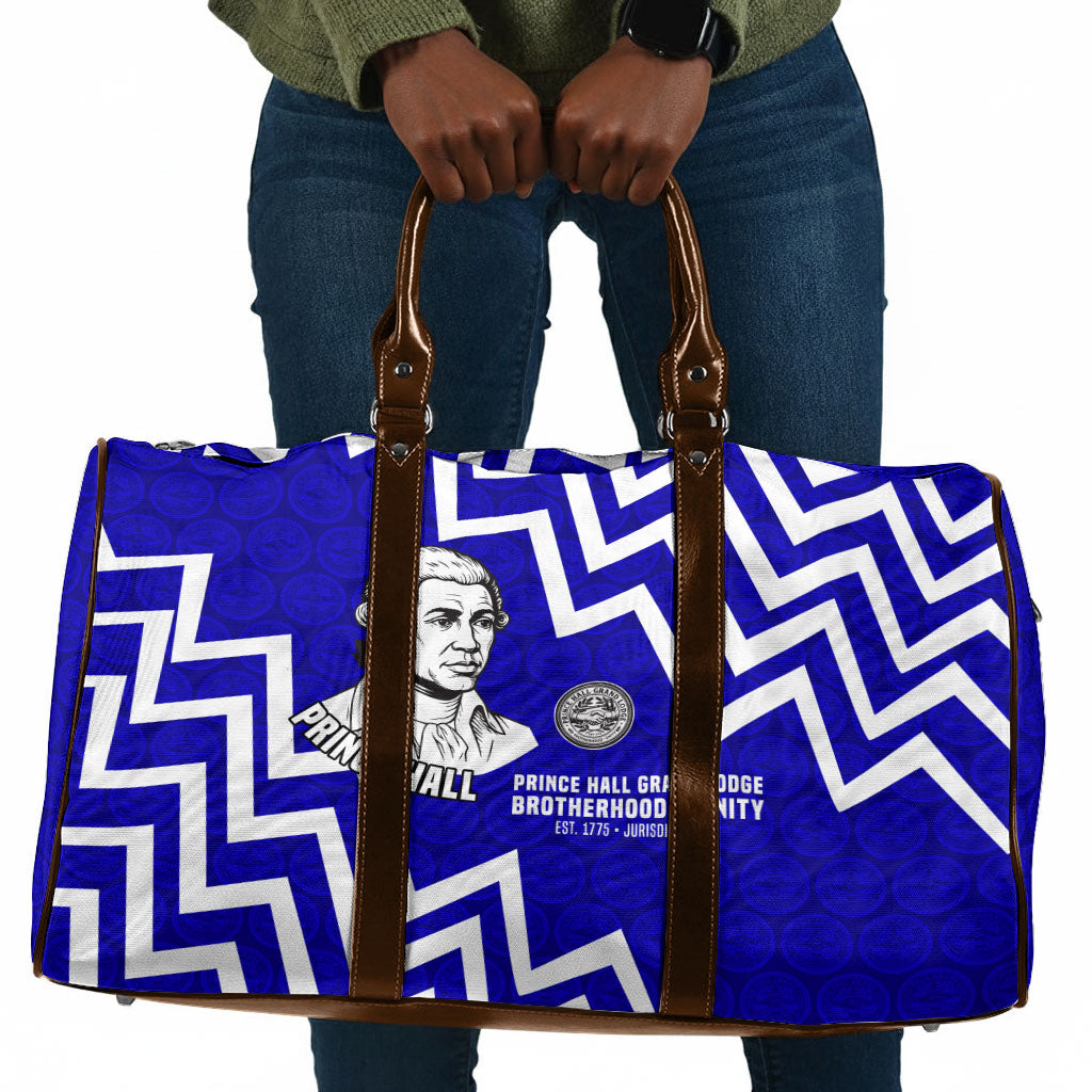 Prince Hall Grand Lodge Travel Bag Founder Portrait Geometric Brotherhood