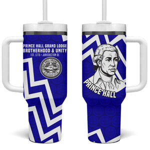 Prince Hall Grand Lodge Tumbler With Handle Founder Portrait Geometric Brotherhood