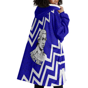 Prince Hall Grand Lodge Wearable Blanket Hoodie Founder Portrait Geometric Brotherhood
