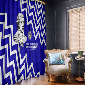 Prince Hall Grand Lodge Window Curtain Founder Portrait Geometric Brotherhood