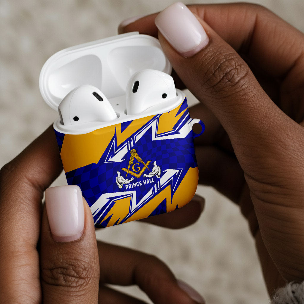 Prince Hall Freemasonry AirPods Case Square and Compasses Masonic Brothers