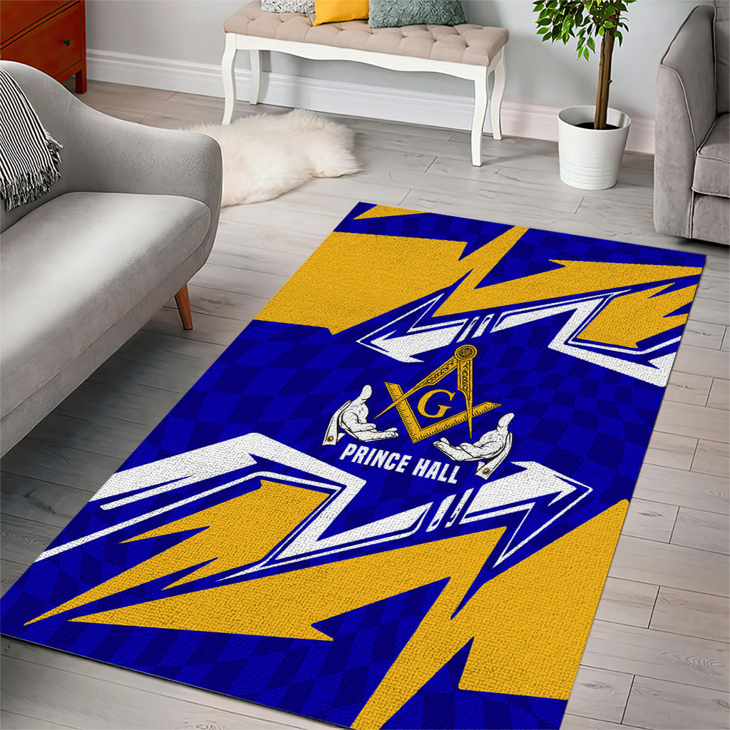 Prince Hall Freemasonry Area Rug Square and Compasses Masonic Brothers
